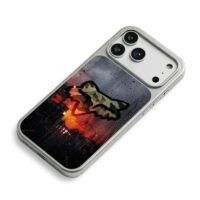 Fox Racing camo fox rainy city iPhone 17 Pro Max Electroplated Silver Case2