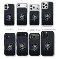 Foxhound wolf knife badge Chris Brown Phone Case Black Electroplated Silver For Iphone 11 To 17