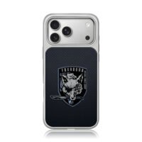 Foxhound wolf knife badge iPhone 17 Pro Max Electroplated Silver Case1