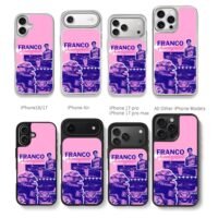 Franco Colapinto BWT F1 racing Chris Brown Phone Case Black Electroplated Silver For Iphone 11 To 17