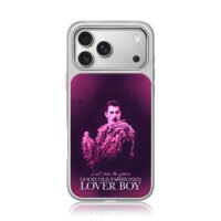 Freddie Mercury Lover Boy Art iPhone 17 Pro Max Electroplated Silver Case1
