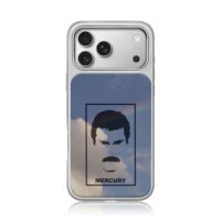 Freddie silhouette MERCURY sky iPhone 17 Pro Max Electroplated Silver Case1