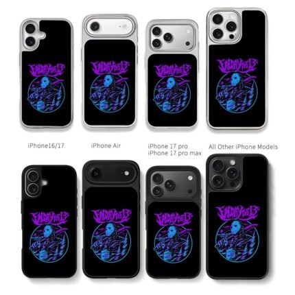 Friday the 13th Jason Voorhees Chris Brown Phone Case Black Electroplated Silver For Iphone 11 To 17