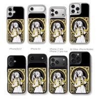 Frieren anime elf tarot card Chris Brown Phone Case Black Electroplated Silver For Iphone 11 To 17