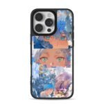 Frieren blue flower anime collage iPhone 16 Pro Max Black Case