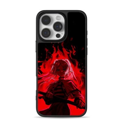 Frieren fiery elf sword girl iPhone 16 Pro Max Black Case