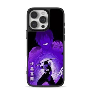 Fushiguro Toji JJK purple sword art iPhone 16 Pro Max Black Case