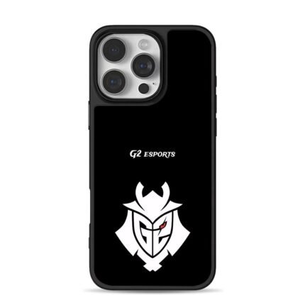 G2 Esports red eye knight logo iPhone 16 Pro Max Black Case