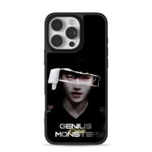 GENIUS MONSTER Keria torn portrait iPhone 16 Pro Max Black Case