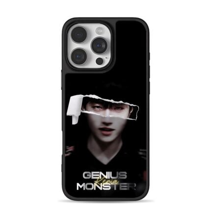 GENIUS MONSTER Keria torn portrait iPhone 16 Pro Max Black Case