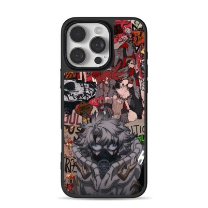 Genshin anime graffiti masked iPhone 16 Pro Max Black Case