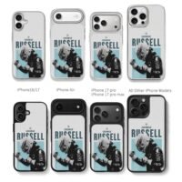 George Russell 63 Mercedes F1 Chris Brown Phone Case Black Electroplated Silver For Iphone 11 To 17