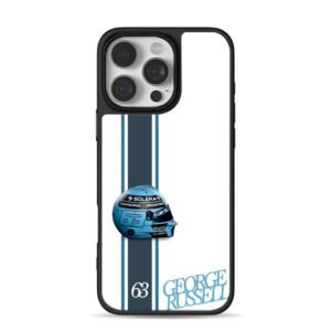 George Russell F1 63 helmet Phone Case for iPhone 11-17 & Samsung Galaxy S24-S26