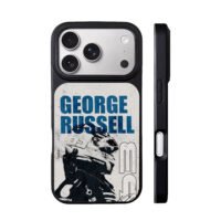 George Russell F1 helmet 63 iPhone 17 Pro Max Black Case