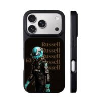 George Russell F1 Mercedes 63 iPhone 17 Pro Max Black Case