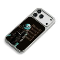 George Russell F1 Mercedes 63 iPhone 17 Pro Max Electroplated Silver Case2