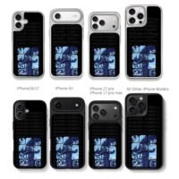 George Russell F1 mosaic art Chris Brown Phone Case Black Electroplated Silver For Iphone 11 To 17