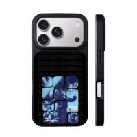 George Russell F1 mosaic art iPhone 17 Pro Max Black Case