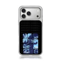George Russell F1 mosaic art iPhone 17 Pro Max Electroplated Silver Case1
