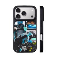 GeorgeRussellF1MercedesCollage iPhone 17 Pro Max Black Case