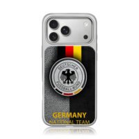 Germany national football logo iPhone 17 Pro Max Electroplated Silver Case1