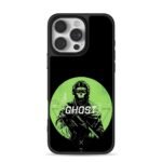 Ghost COD masked soldier art iPhone 16 Pro Max Black Case