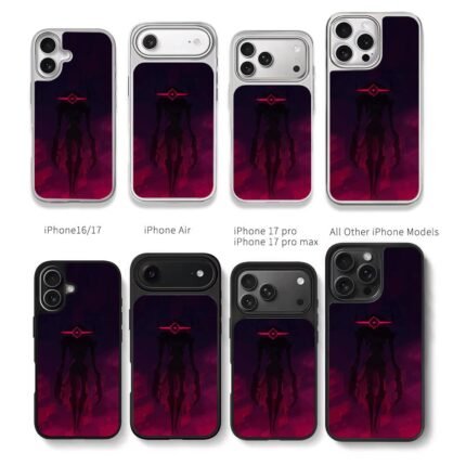 Glowing neon pink sigil demon cyber Chris Brown Phone Case Black Electroplated Silver For Iphone 11 To 17