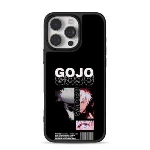 Gojo Satoru Jujutsu Kaisen collage iPhone 16 Pro Max Black Case