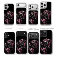 Goku Black SS Rose battle art Chris Brown Phone Case Black Electroplated Silver For Iphone 11 To 17