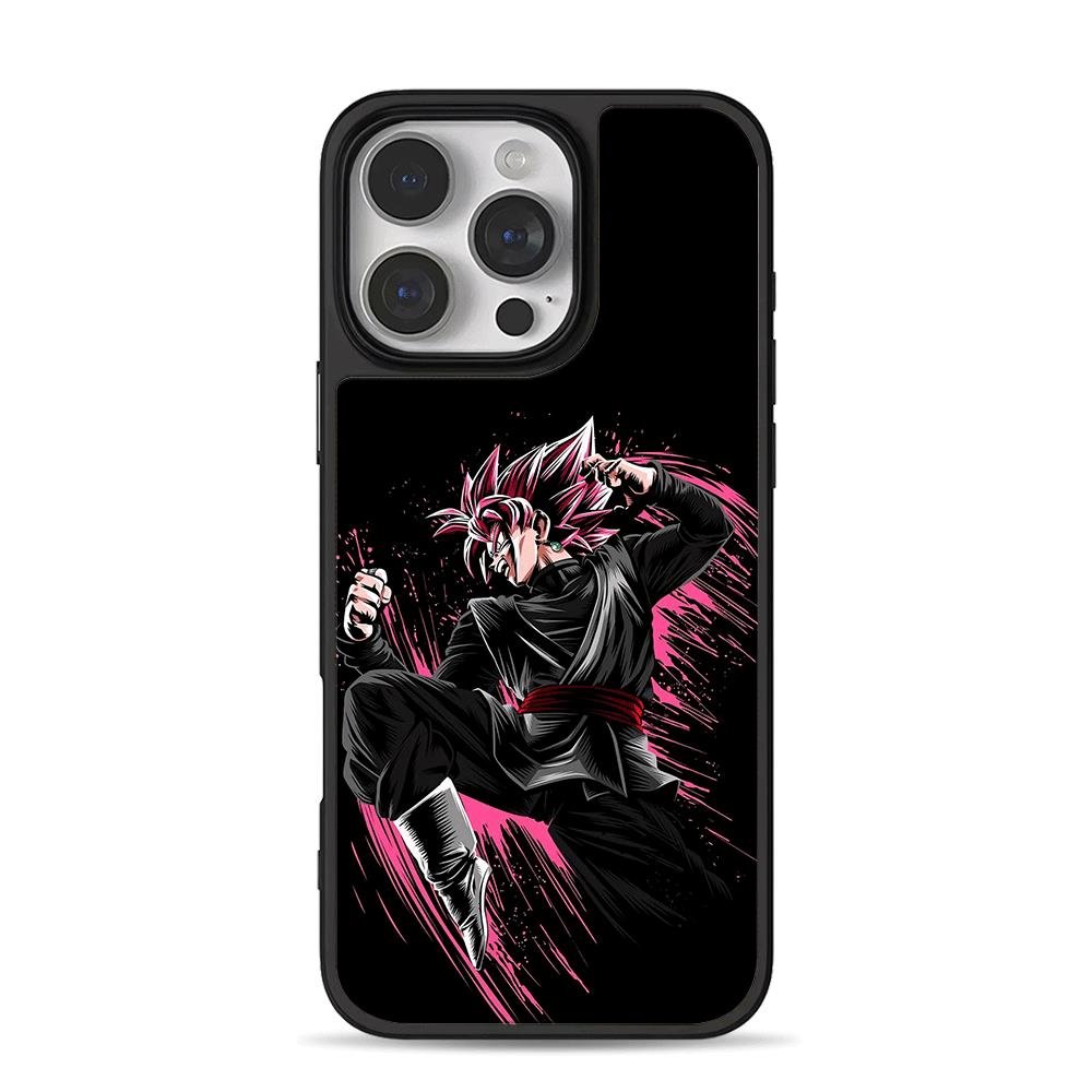 Goku Black SS Rose battle art iPhone 16 Pro Max Black Case Goku Black SS Rose battle art iPhone 16 Pro Max Black Case