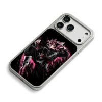 Goku Black SS Rose battle art iPhone 17 Pro Max Electroplated Silver Case2