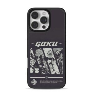 Goku Dragon Ball Wu symbol art iPhone 16 Pro Max Black Case