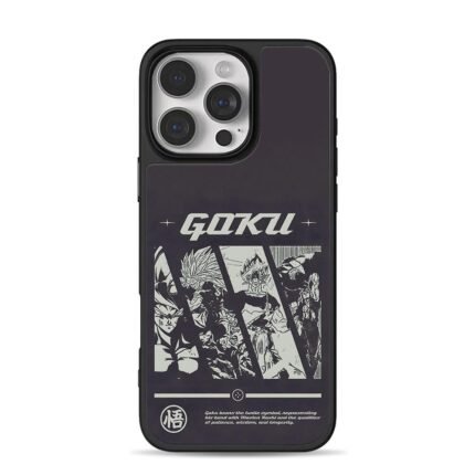 Goku Dragon Ball Wu symbol art iPhone 16 Pro Max Black Case