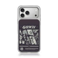 Goku Dragon Ball Wu symbol art iPhone 17 Pro Max Electroplated Silver Case1