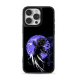 Goku Super Saiyan purple moon art iPhone 16 Pro Max Black Case