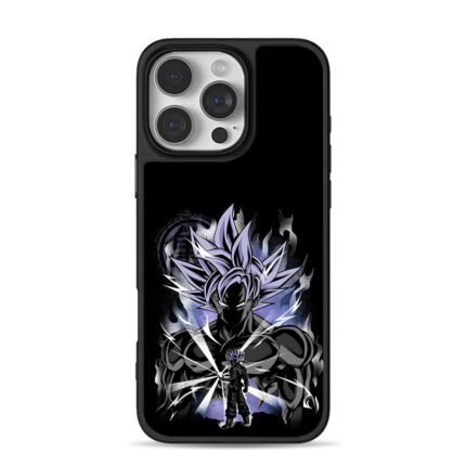 Goku Ultra Instinct DBZ Art iPhone 16 Pro Max Black Case