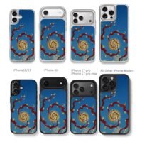 Gold sun moon star vine sky Chris Brown Phone Case Black Electroplated Silver For Iphone 11 To 17