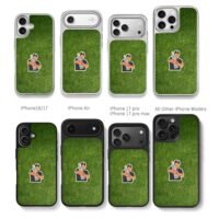 Golfer holding trophy on grass Chris Brown Phone Case Black Electroplated Silver For Iphone 11 To 17