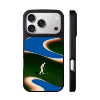 Golfer putting on golf course iPhone 17 Pro Max Black Case