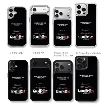 Goodfellas mafia vintage car Chris Brown Phone Case Black Electroplated Silver For Iphone 11 To 17