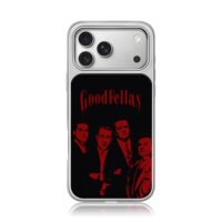 Goodfellas red text four mob men iPhone 17 Pro Max Electroplated Silver Case1