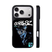 Gorillaz 2D playing guitar art iPhone 17 Pro Max Black Case