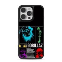 Gorillaz animated member art iPhone 16 Pro Max Black Case