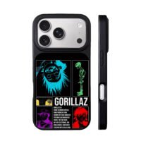 Gorillaz animated member art iPhone 17 Pro Max Black Case