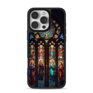 Gothic stained glass saints window Phone Case for iPhone 11-17 & Samsung Galaxy S24-S26