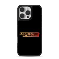 Gradient Counter Strike 2 logo iPhone 16 Pro Max Black Case