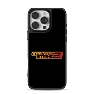 Gradient Counter Strike 2 logo iPhone 16 Pro Max Black Case