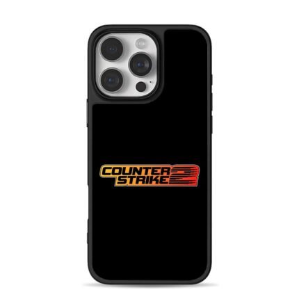 Gradient Counter Strike 2 logo iPhone 16 Pro Max Black Case