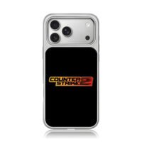 Gradient Counter Strike 2 logo iPhone 17 Pro Max Electroplated Silver Case1