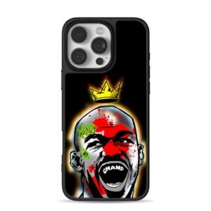 Graffiti Jordan king champ crown Phone Case for iPhone 11-17 & Samsung Galaxy S24-S26